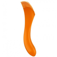 Универсальный перезаряжаемый вибростимулятор на палец Satisfyer Candy Cane оранжевый