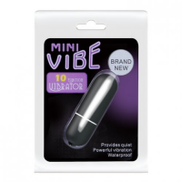 Вибропуля Mini Vibe с 10 режимами вибрации черная