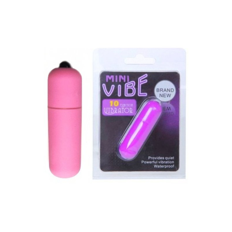 Вибропуля Mini Vibe с 10 режимами вибрации розовая