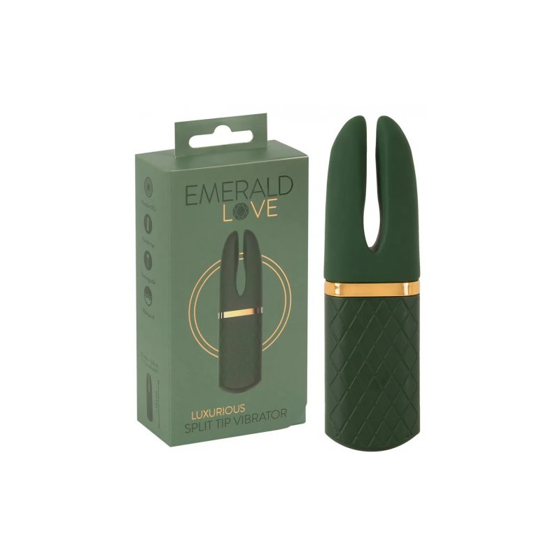 Универсальный вибростимулятор Emerald Split Tip Luxurious
