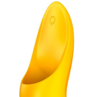 Клиторальный вибромассажер на палец Satisfyer Teaser желтый