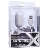 Мощное виброяйцо Intensive USB белое