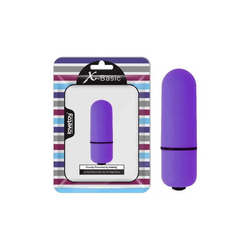 Фиолетовая вибропуля X-Basic Lovetoy