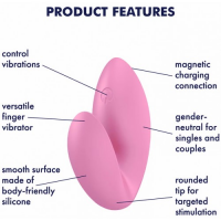 Универсальный вибромассажер на пальцы Satisfyer Love Riot