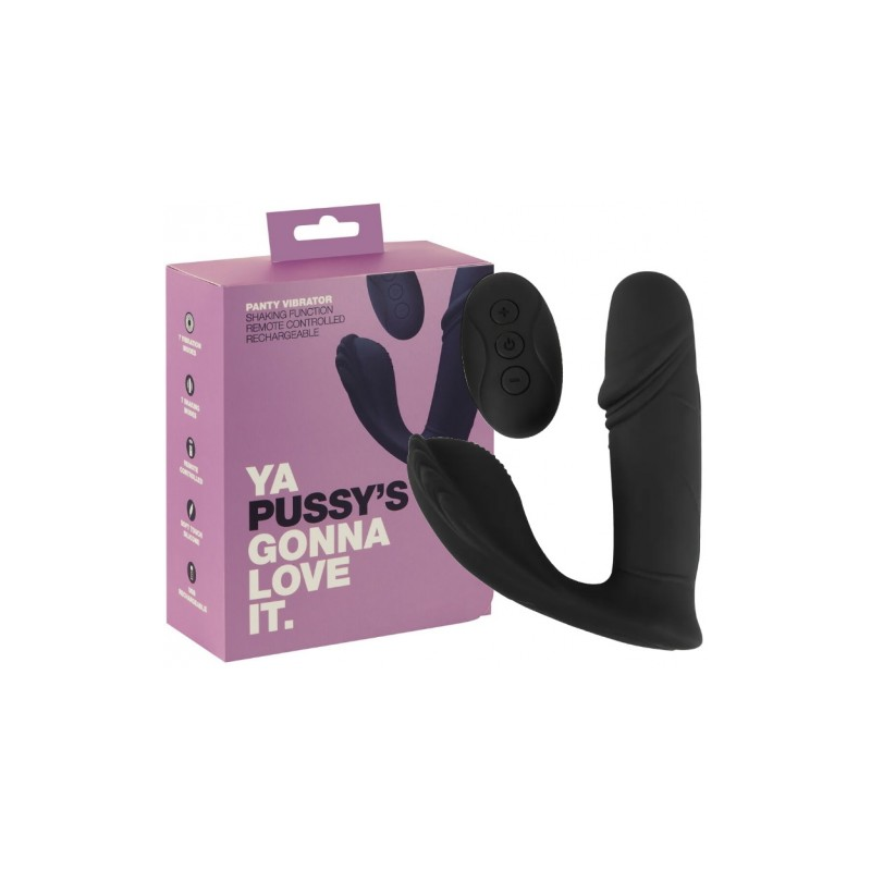 Клиторально-вагинальный вибратор с поступательными движениями и дистанционным управлением Panty Vibrator