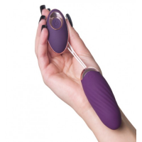 Виброяйцо с имитацией фрикций и пультом ДУ Jos Bumpy