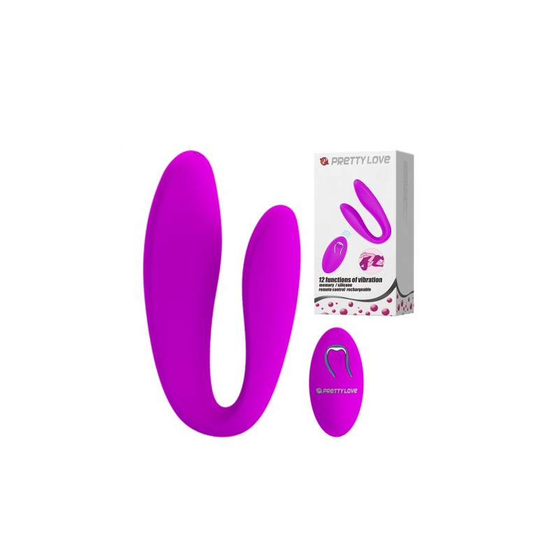 Вибромассажер для пар Letitia с ДУ пультом