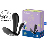 Анально-вагинальный смарт-стимулятор для ношения чёрный Satisfyer Top Secret+ ДЕФОРМИРОВАННАЯ УПАКОВКА