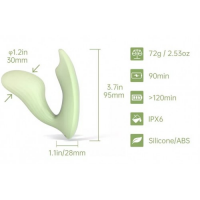 Вагинально-клиторальный смарт-стимулятор Magic Motion Umi зеленый