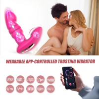 Универсальный смарт-стимулятор с вибрацией и поступательными движениями Magic Motion Jive розовый