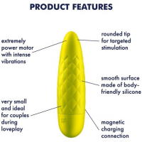 ДЕФОРМИРОВАННАЯ УПАКОВКА Мини-вибратор Satisfyer Ultra Power Bullet 5 желтый