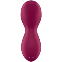 Клиторальный вибромассажер с плавающим стимулятором Satisfyer Exciterrr бордовый