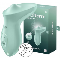 Клиторальный вибромассажер с плавающим стимулятором Satisfyer Exciterrr мятный