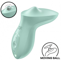 Клиторальный вибромассажер с плавающим стимулятором Satisfyer Exciterrr мятный