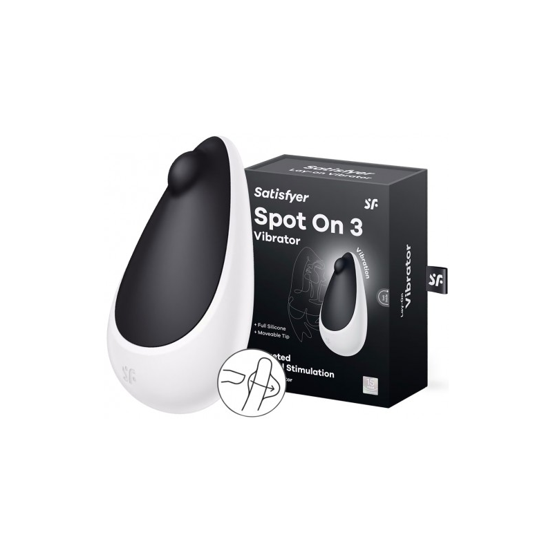 Клиторальный вибромассажер с толчковым стимулятором Satisfyer Spot On 3 черный