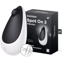 Клиторальный вибромассажер с толчковым стимулятором Satisfyer Spot On 3 черный