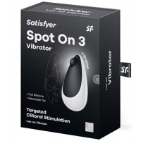 Клиторальный вибромассажер с толчковым стимулятором Satisfyer Spot On 3 черный