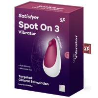 Клиторальный вибромассажер с толчковым стимулятором Satisfyer Spot On 3 красный