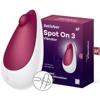 Клиторальный вибромассажер с толчковым стимулятором Satisfyer Spot On 3 красный