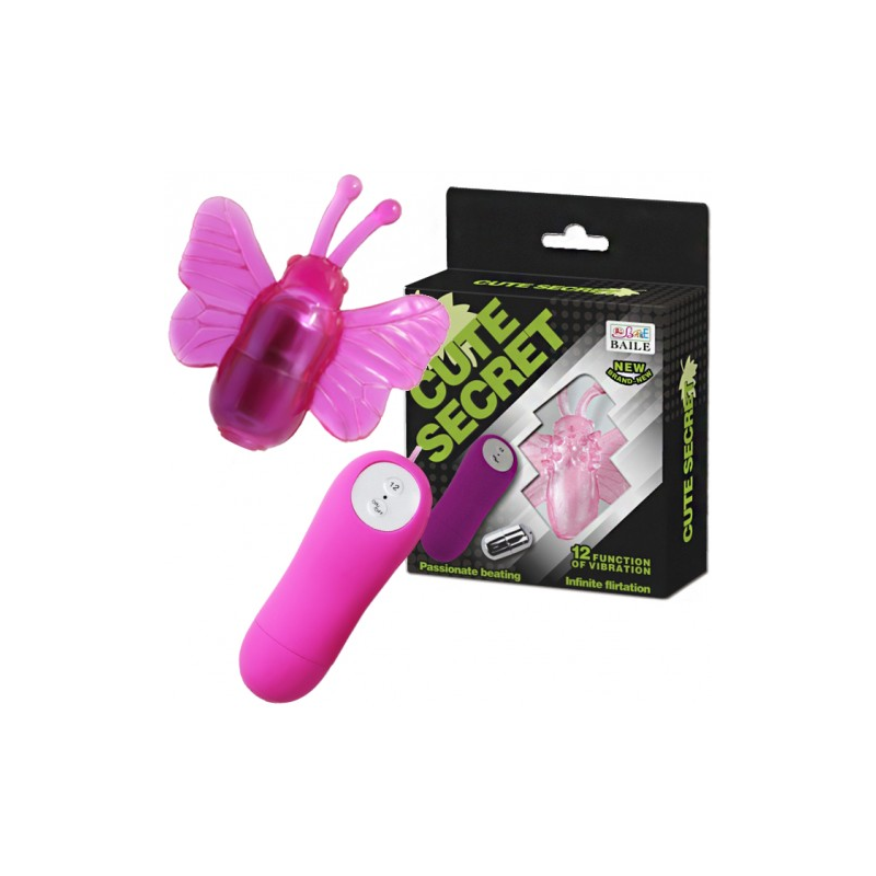 Вибростимулятор-бабочка на пульте управления Cute Secret