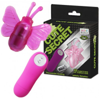 Вибростимулятор-бабочка на пульте управления Cute Secret