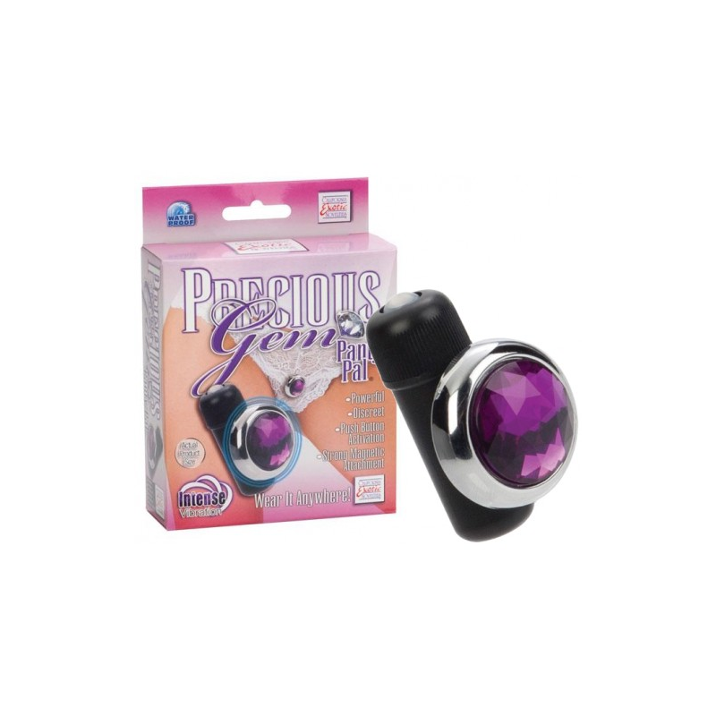 Вибростимулятор на трусики с фиолетовым кристаллом Precious Gem Panty Pals