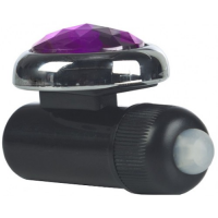 Вибростимулятор на трусики с фиолетовым кристаллом Precious Gem Panty Pals