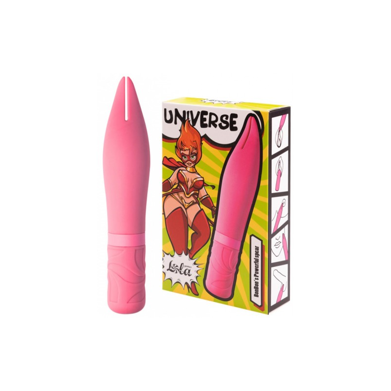 Перезаряжаемый вибростимулятор Universe Bobon’s Powerful Spear Pink