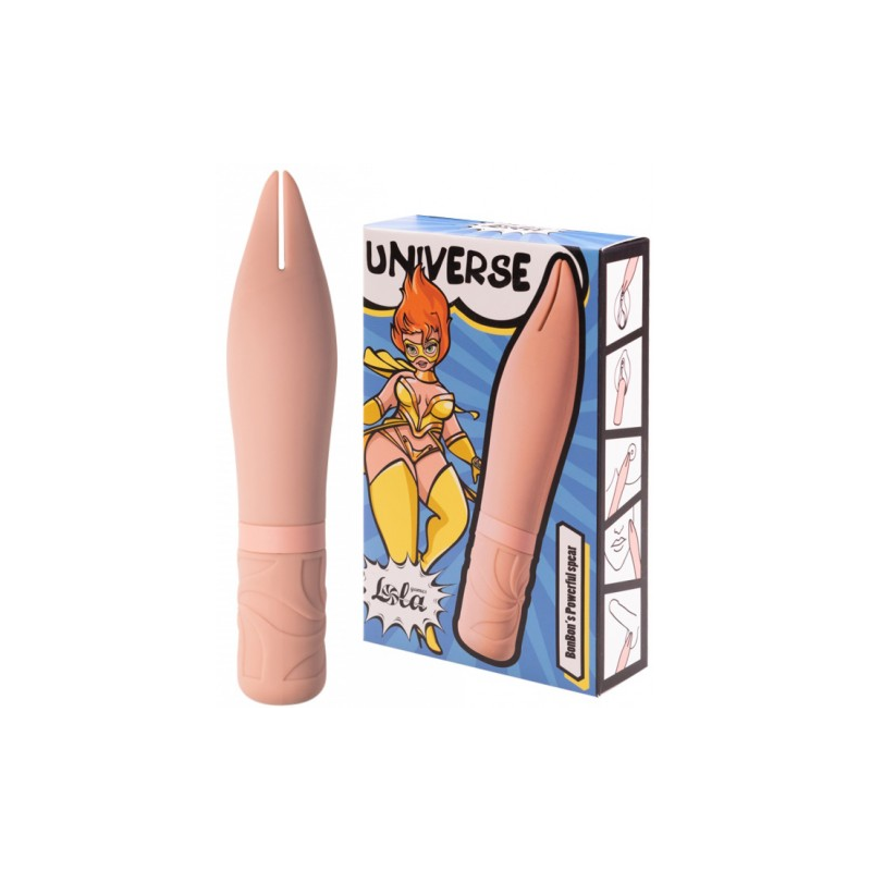 Перезаряжаемый вибростимулятор Universe Bobon’s Powerful Spear Beige