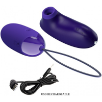 Набор Pretty Love Orthus-Youth с вакуумно-волновым стимулятором и виброяйцом с пультом ДУ