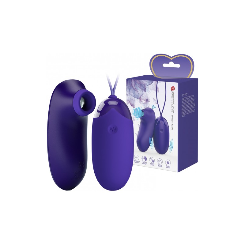 Набор Pretty Love Orthus-Youth с вакуумно-волновым стимулятором и виброяйцом с пультом ДУ