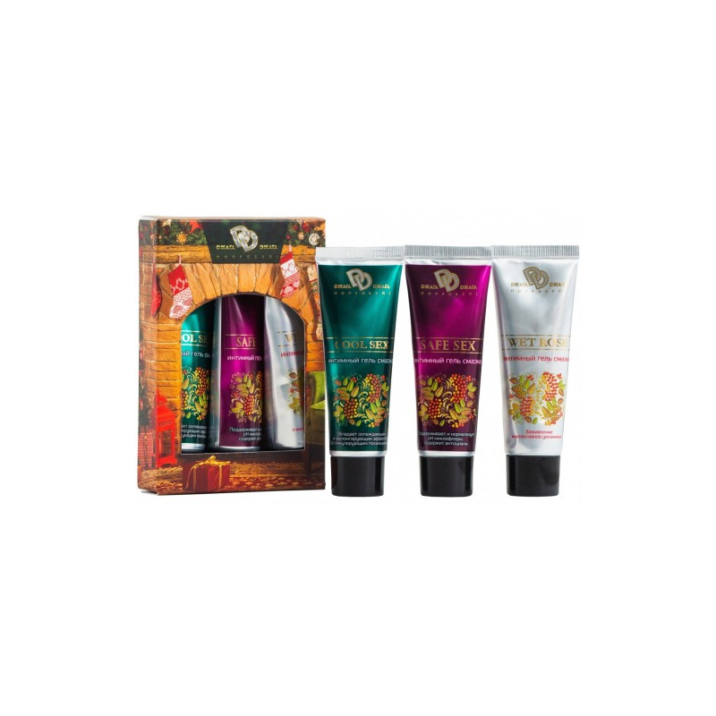 Набор регенерирующих интимных лубрикантов: Cool Sex, Safe Sex и Wet Rose
