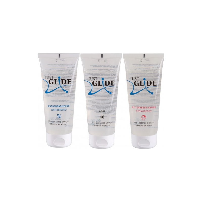 Набор гелей-любрикантов на водной основе Just Glide 3 х 200 мл