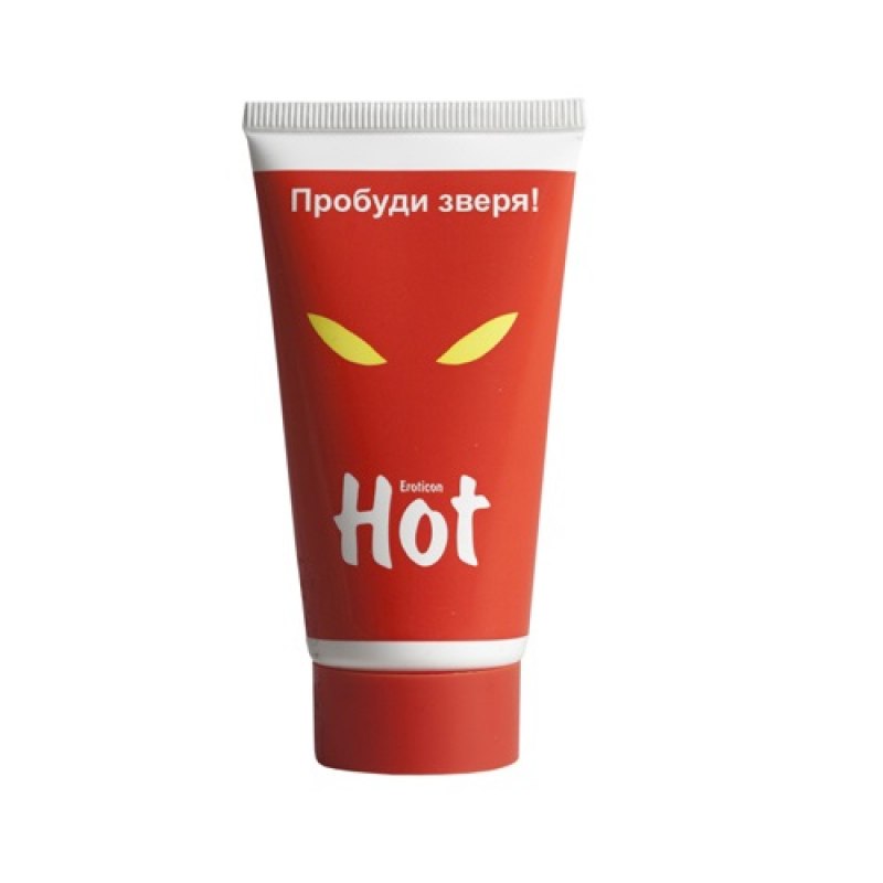 Возбуждающая гель-смазка HOT с женьшенем 50 мл