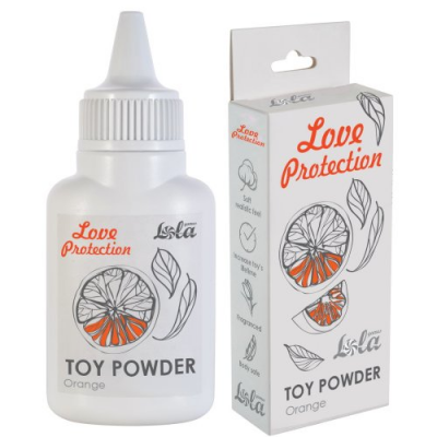 Пудра для игрушек Love Protection с ароматом апельсина 30 гр