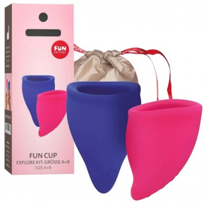 Набор менструальных чаш Fun Factory Fun Cup Explore Kit Size A 20 мл + Size B 30 мл
