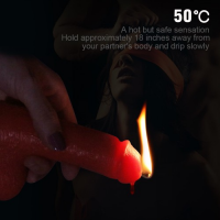 Красная восковая свеча в форме члена 156 грамм