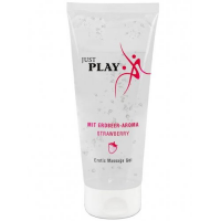 Гель-лубрикант водный для секса и массажа  Just Play с ароматом клубники 200 мл
