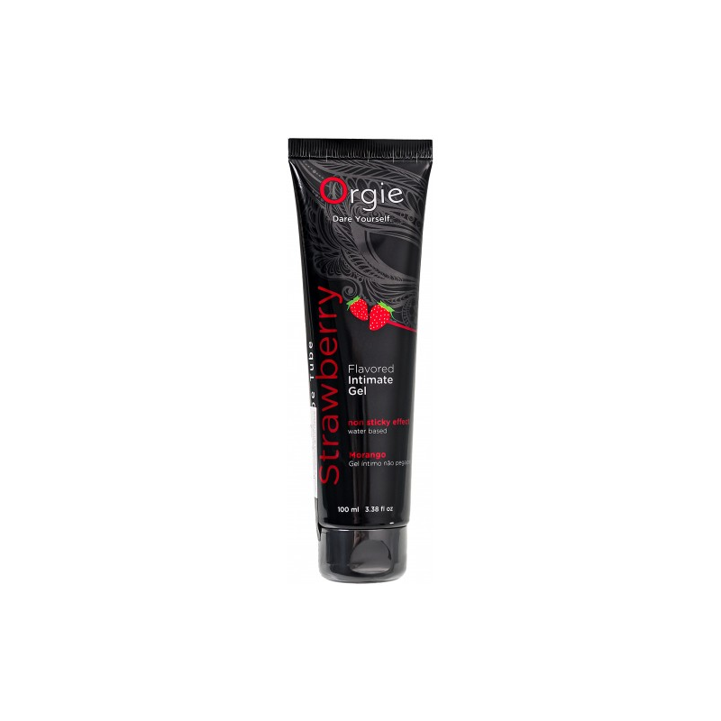 Съедобный интимный гель Orgie Lube Tube со вкусом клубники 100 мл