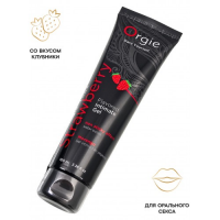 Съедобный интимный гель Orgie Lube Tube со вкусом клубники 100 мл