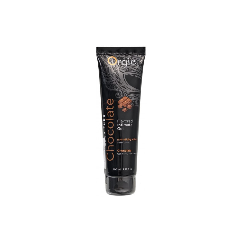 Съедобный интимный гель Orgie Lube Tube со вкусом шоколада 100 мл