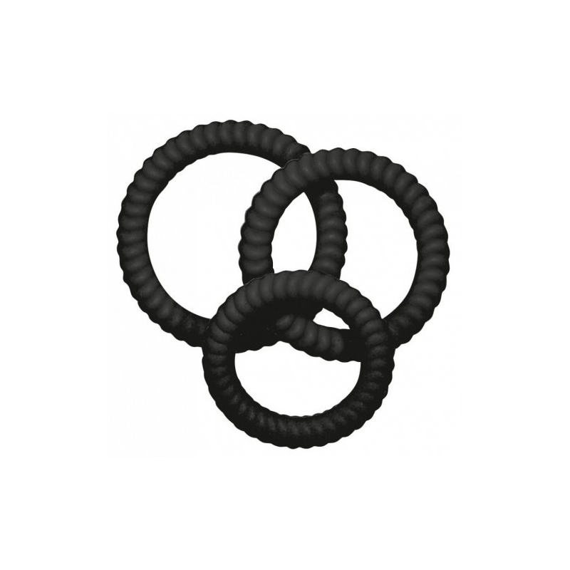 Набор эрекционных колец Lust 3 Black Orion