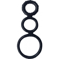 Тройное эреционное кольцо черное