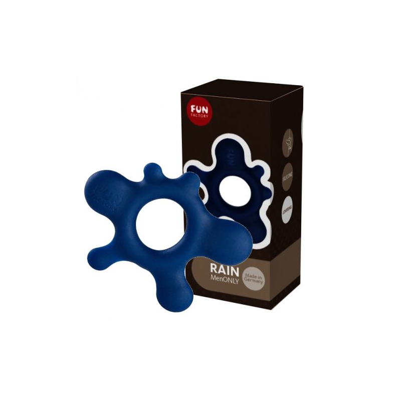 Эрекционное кольцо Rain Fun Factory синее