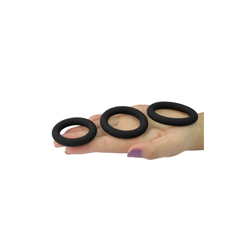 Набор из 3 эрекционных колец Power Plus Soft Silicone Snug Ring