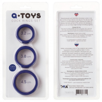 Набор из 3 плоских эрекционных колец Toyfa A-Toys Rulp