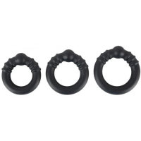 Набор силиконовых эрекционных колец Rebel