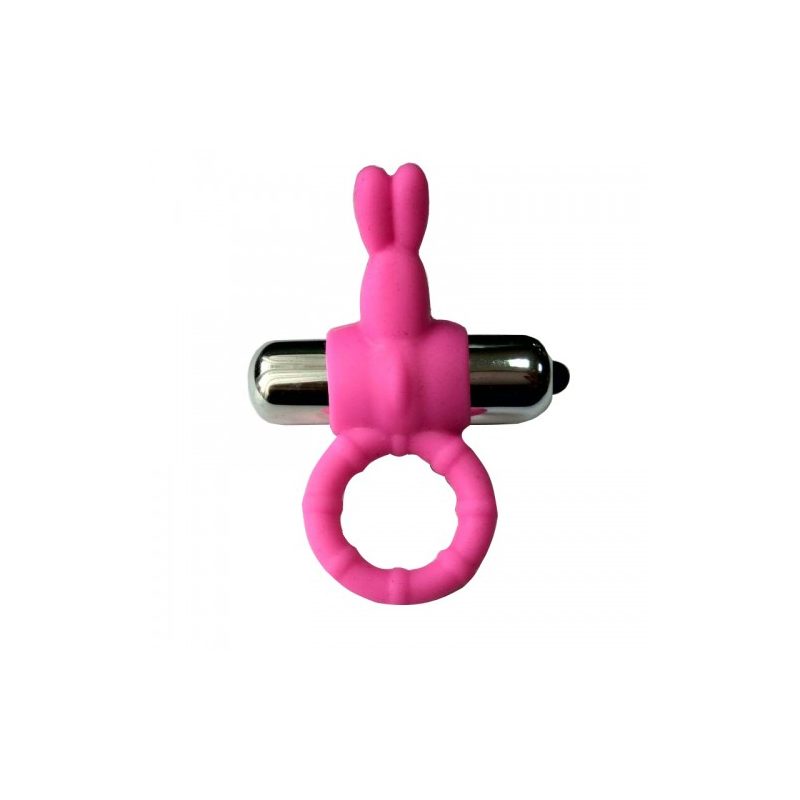Розовое виброкольцо Power Thrill Clit Cockring с одним режимом вибрации