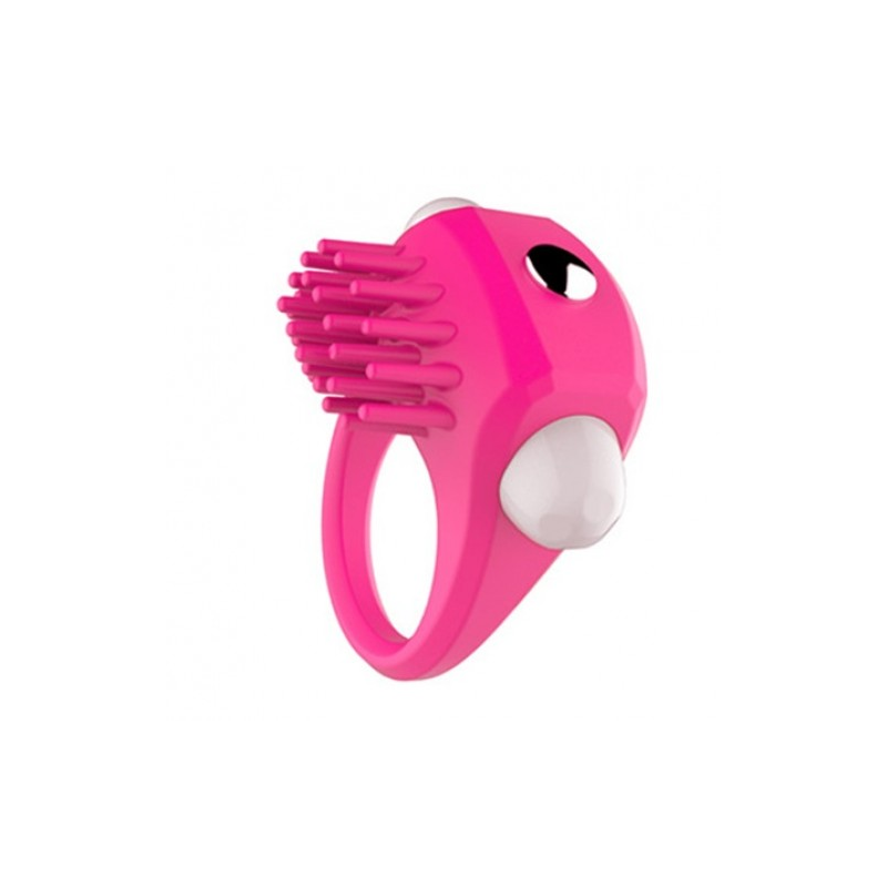 Эрекционное кольцо розовое с вибрацией