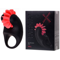 Виброкольцо Erotist Mill с ротацией, черное